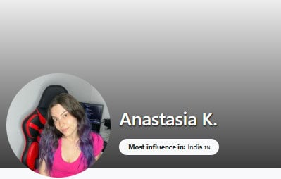Influenceurs technologiques: Anastasia K.