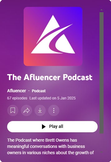 Plans Afluencer Plans pour les marques: Podcast Afluercer