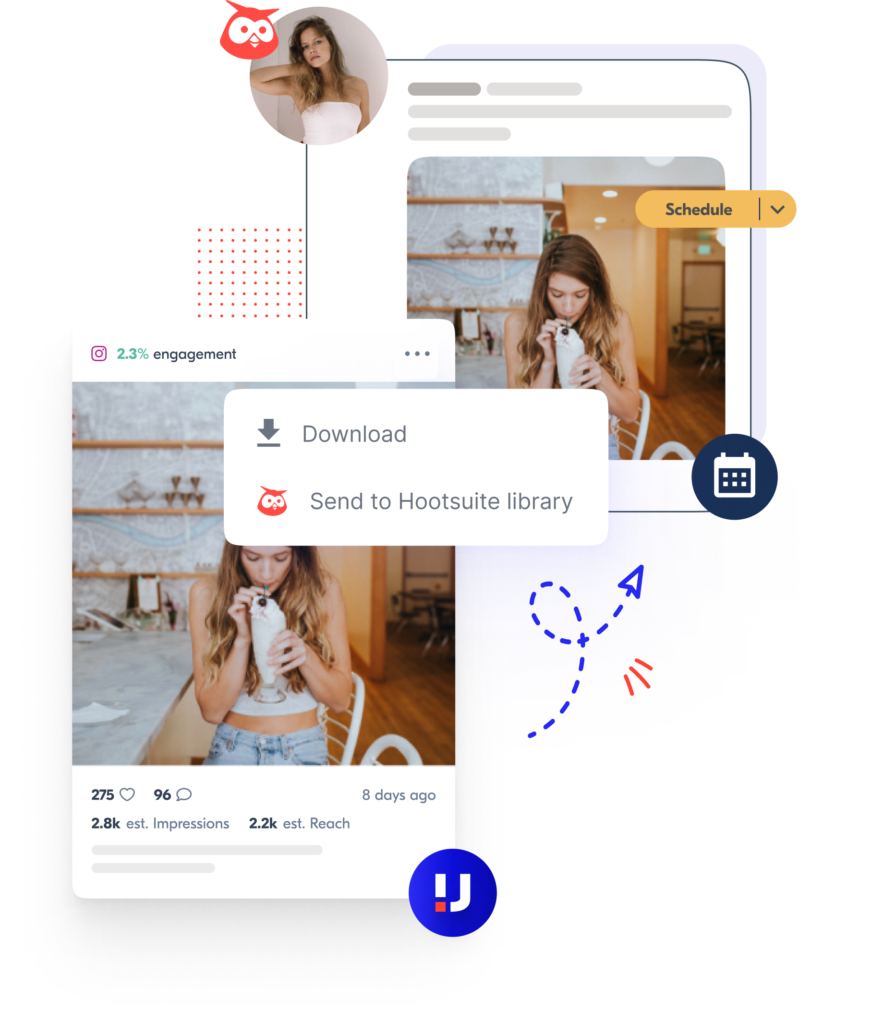 Illustration de l'intégration Hootsuite
