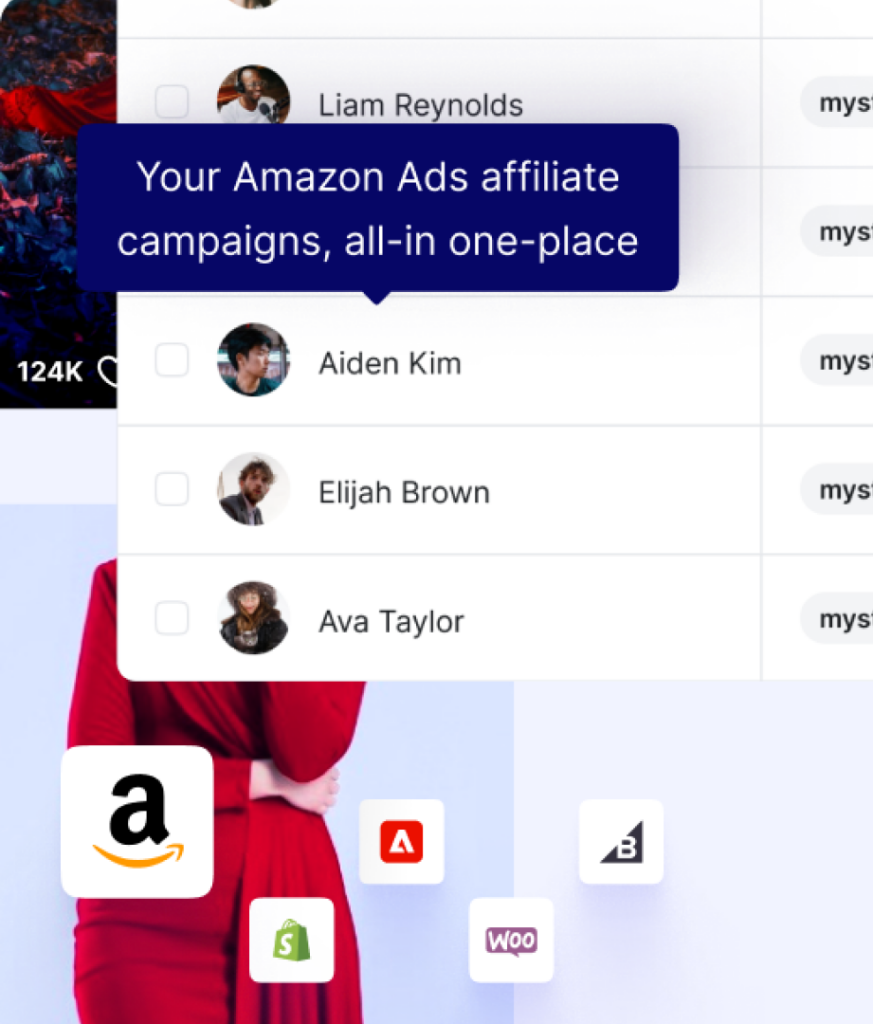 Intégration Amazon et Upfluence