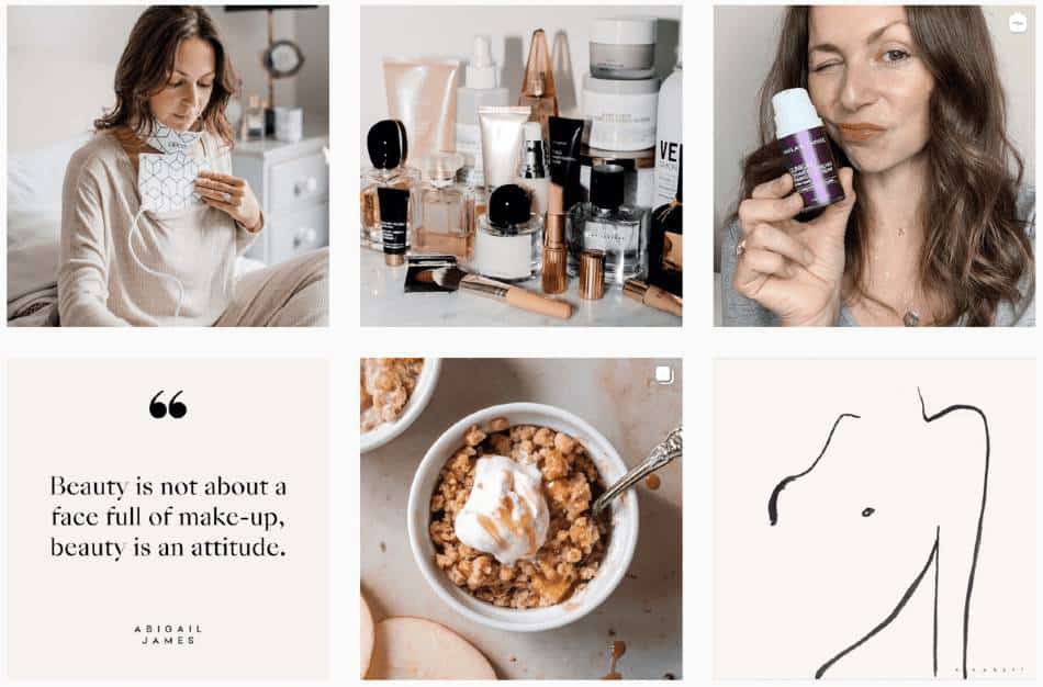 Abigail James | Postes de beauté et de santé sur Instagram
