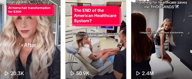 Bryn Elise | Tiktok Video Posts voyageant pour la beauté et la santé