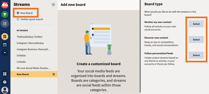 Hootsuite Flow Panel - Gestion des risques des médias sociaux