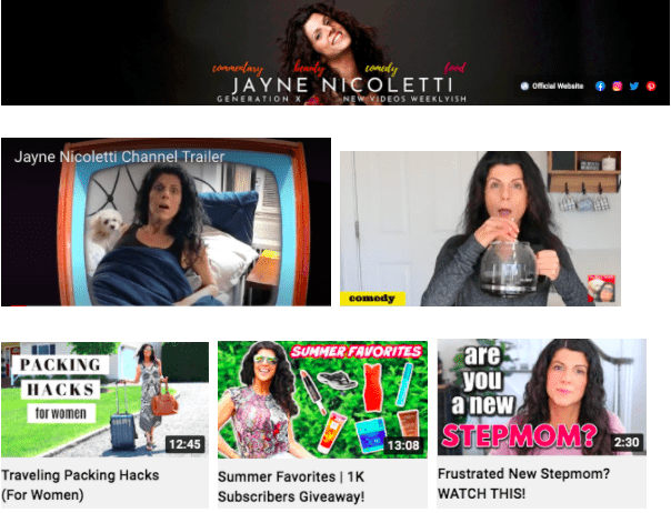 Jayne Nicoletti | Influenceurs YouTube présentés dans l'influcien