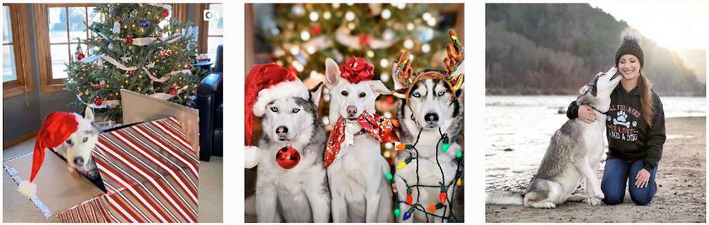 Nika et Kira | Postes de Noël Instagram