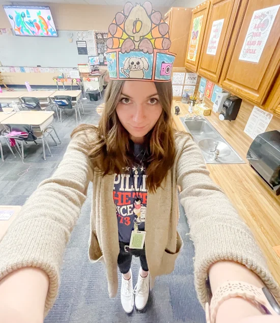 Emma Taylor | Enseignant selfie en classe | Influenceurs éducatifs