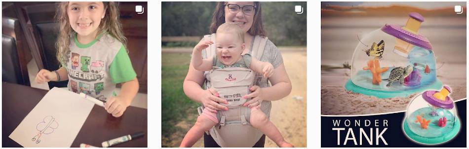 Taylor Franklin avec ses enfants | Postes Instagram
