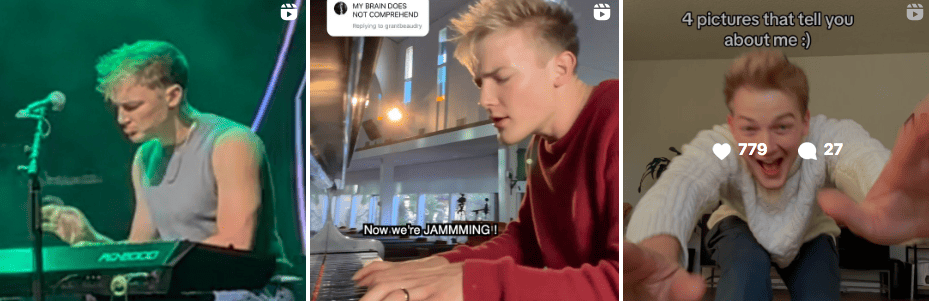 David Snyder jouant du piano et du clavier | Influenceurs musicaux sur IG