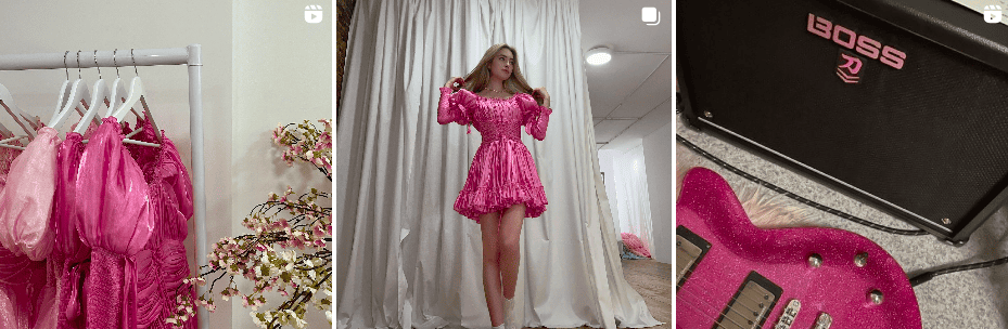 Anna Isevoli Instagram Pink Posts