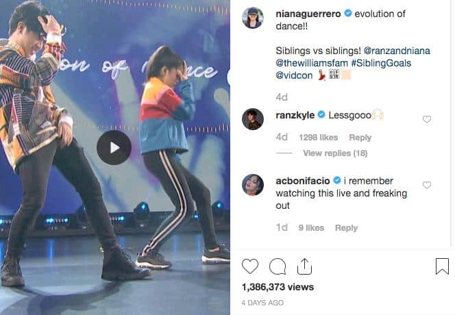 Niana Guerrero - la jeune star de la musique et la danse Instagram