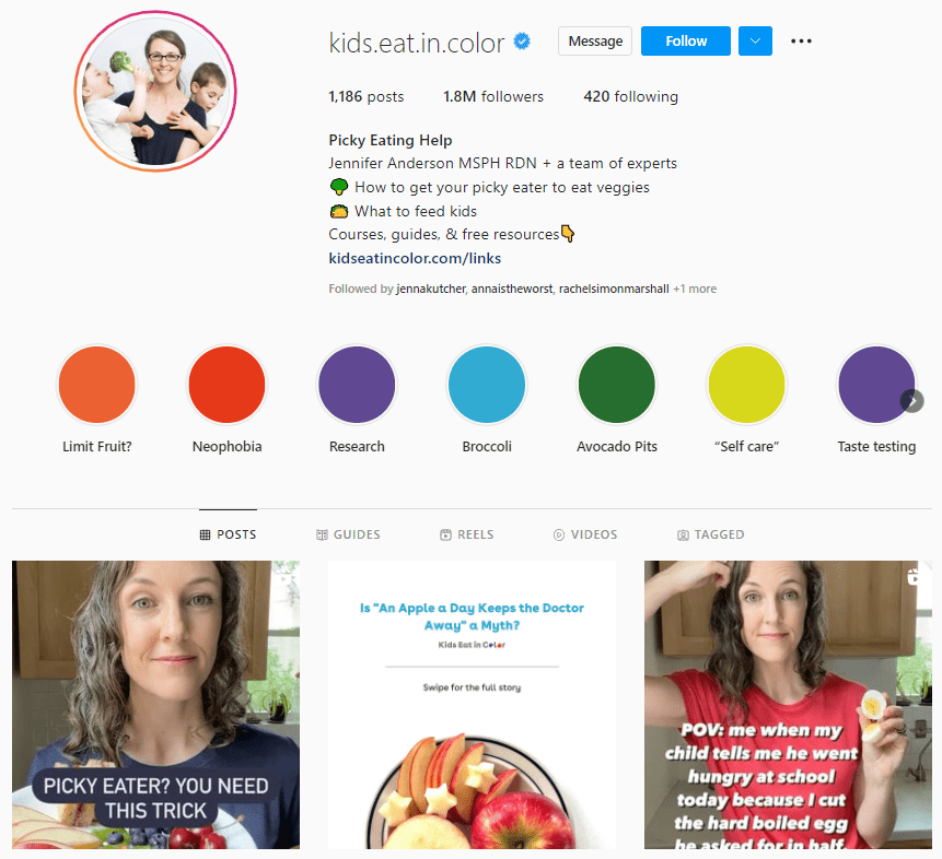 Jennifer a enregistré la nutritionniste