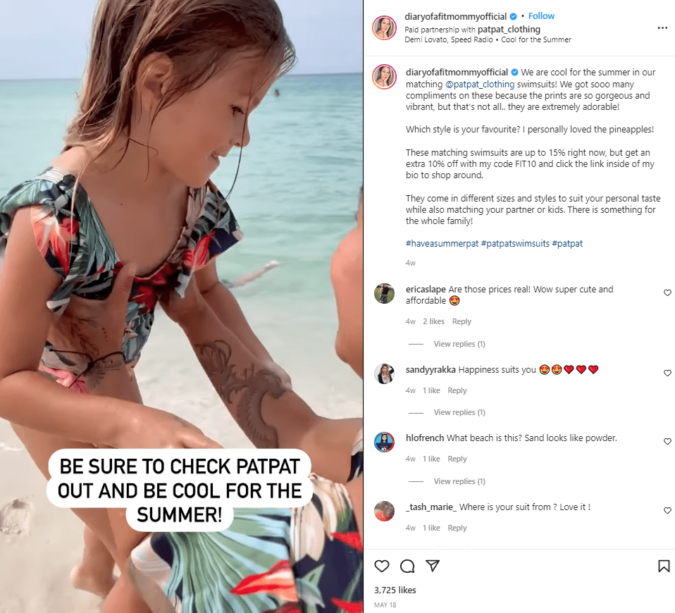 Sia Cooper est un influenceur de la maman de fitness et de la parentalité