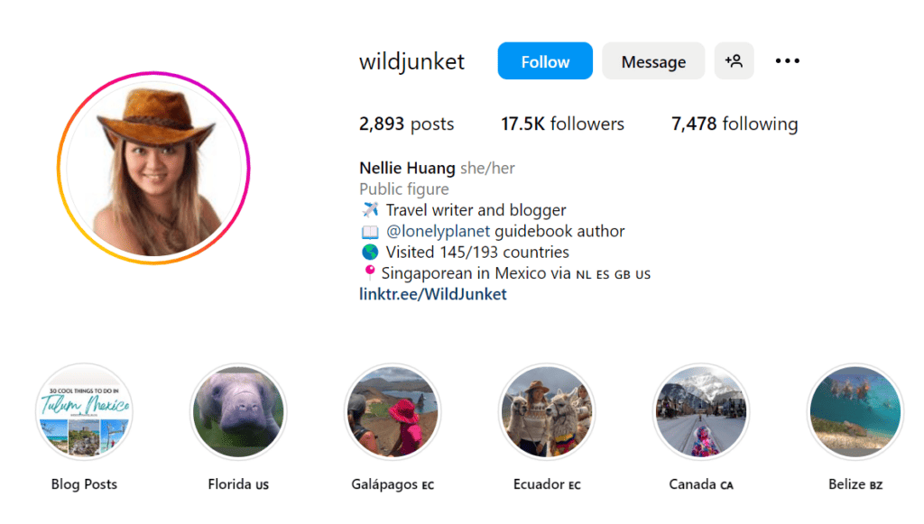 Blogueur de voyage d'aventure