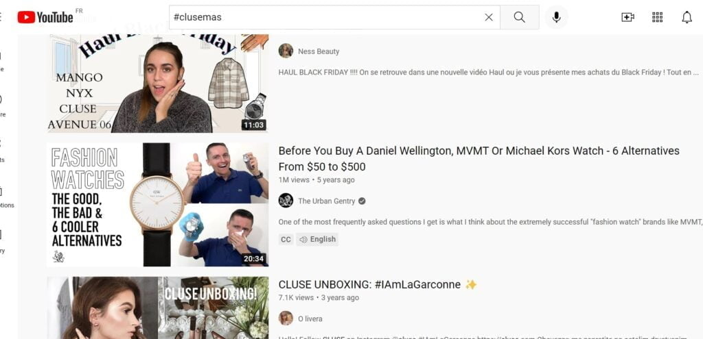 Campagne d'influenceurs YouTube