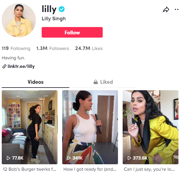 Influenceur de Lilly Singh