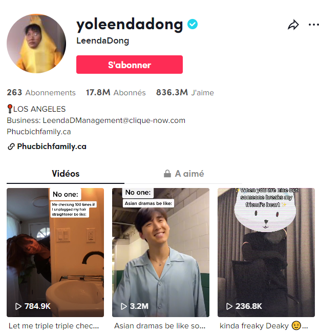 Comédien de Leenda Dong