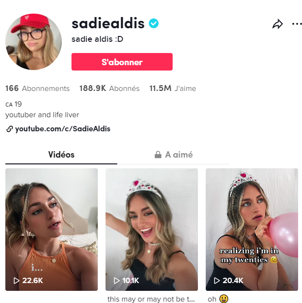 Sadie Aldis Trend Front Runner