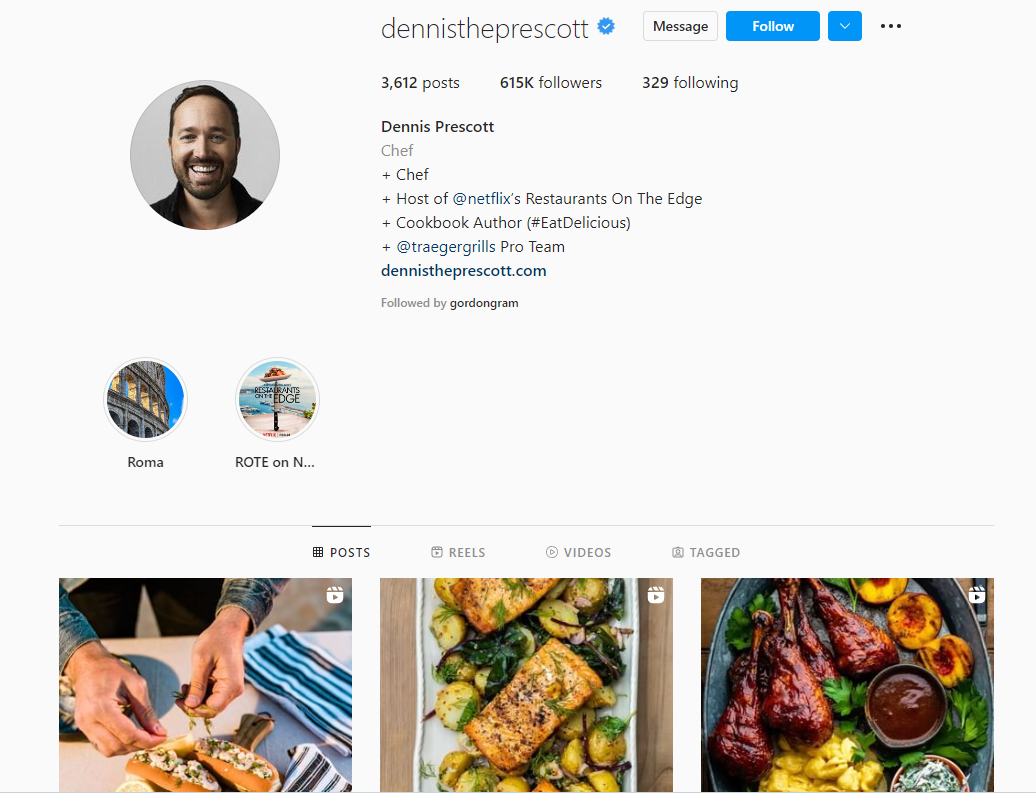 Dennis Prescott Chef et blogueur culinaire