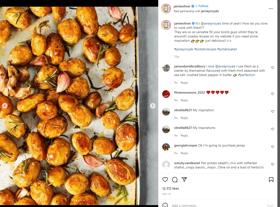 Jamie Oliver Mega-influenceur