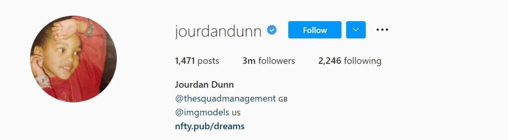 Les 50 modèles Instagram principaux ci-dessous