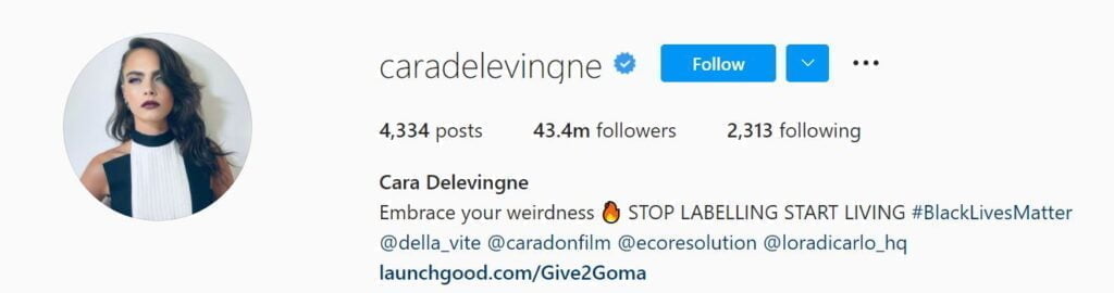 Les 50 modèles Instagram principaux ci-dessous