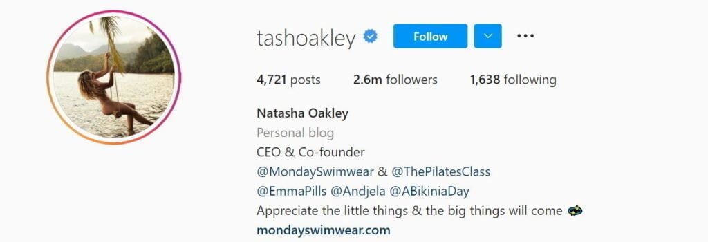 Les 50 modèles Instagram principaux ci-dessous