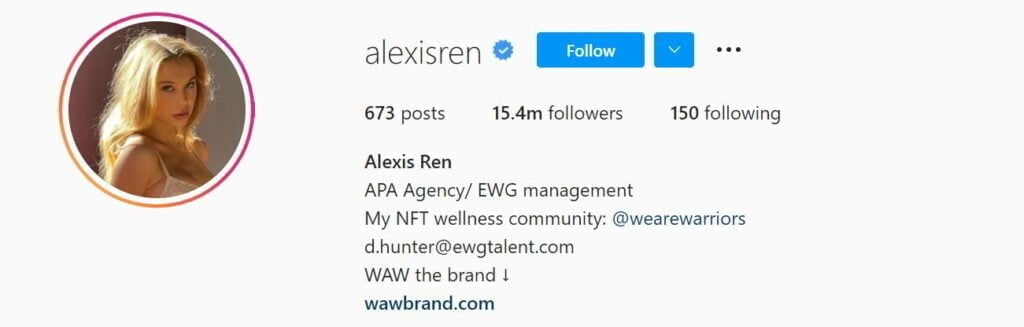 Les 50 modèles Instagram principaux ci-dessous