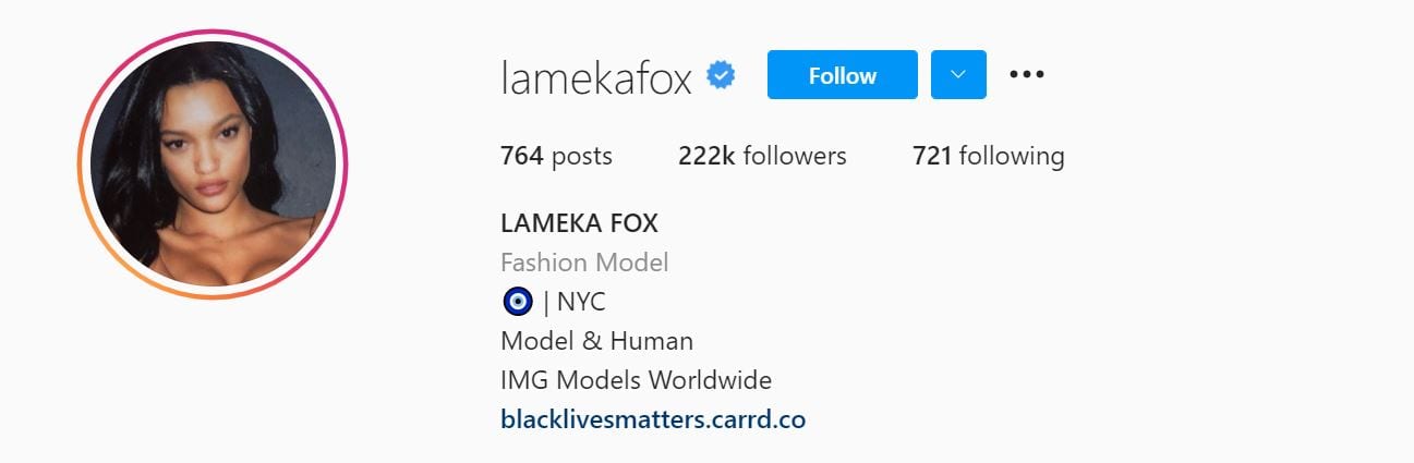 Les 50 modèles Instagram principaux ci-dessous