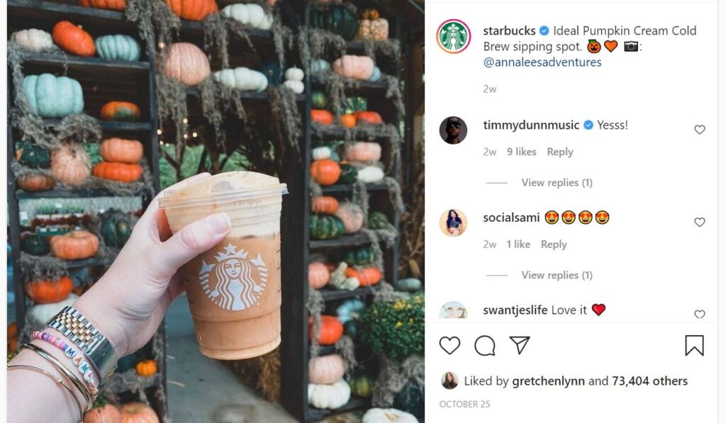 Trouver et recruter des influenceurs grâce au contenu généré par l’utilisateur Starbucks UGC