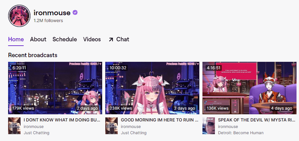 Ironouse Gaming Streamer en 2023