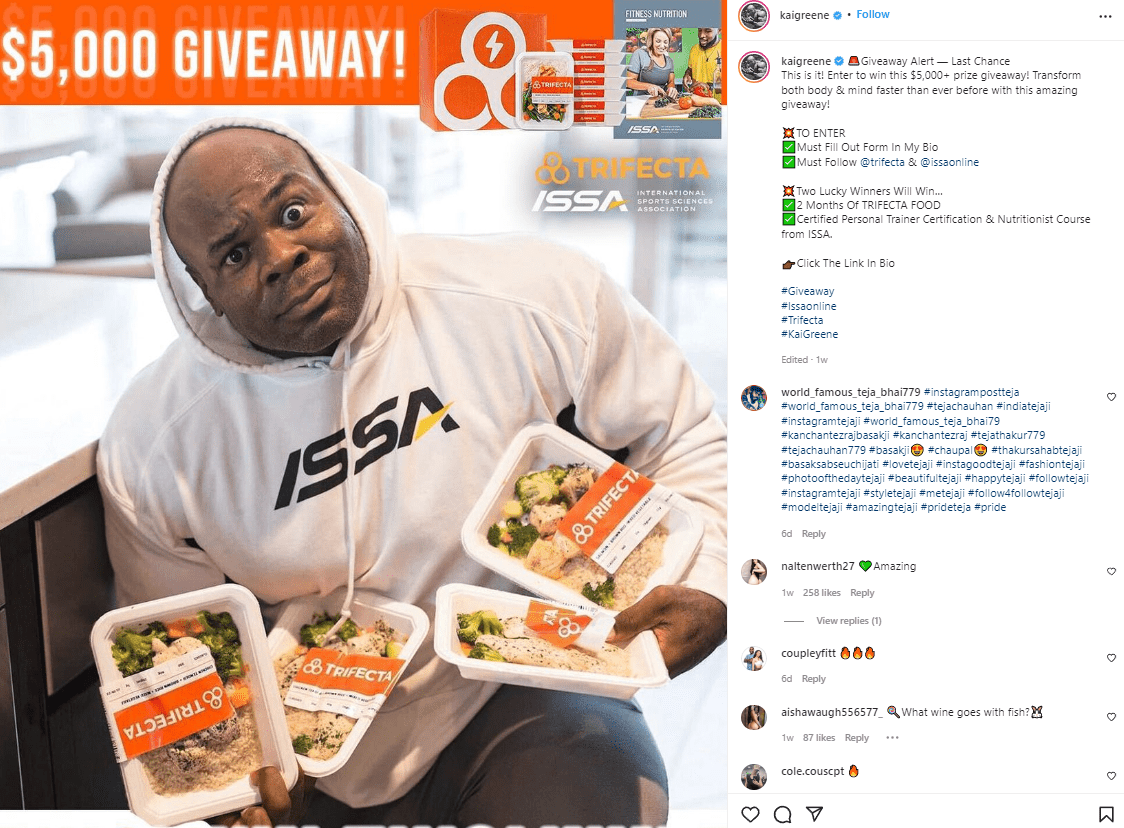 Kai Greene Bodybuilder et influenceur de fitness