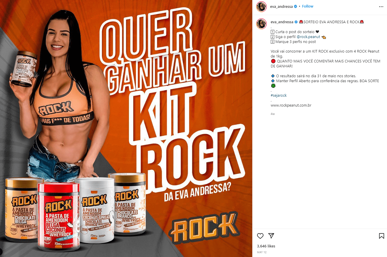 Influenceur mondial Eva Andressa