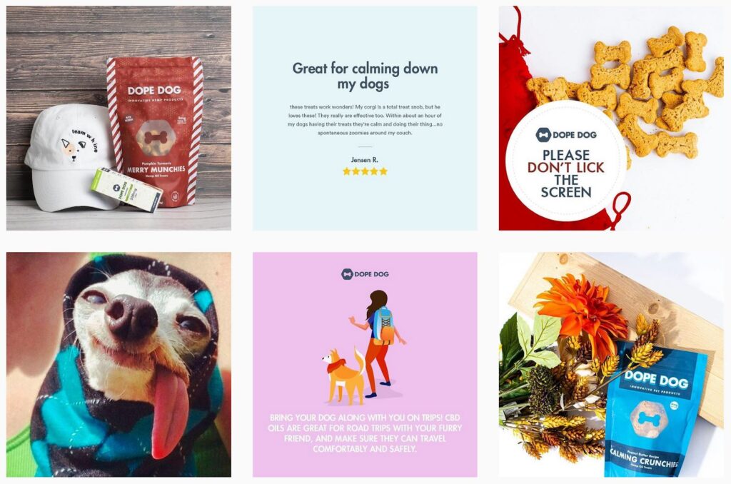 Dope Dog | CBD Treats | Marques d'animaux de compagnie dans l'influence
