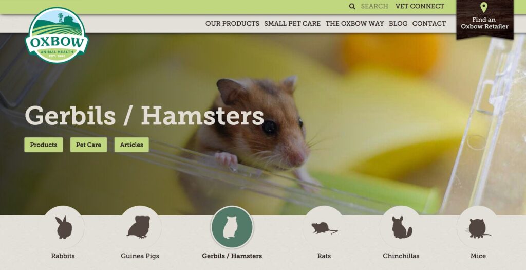 Santé animale Oxbow | Hamsters gerbilles