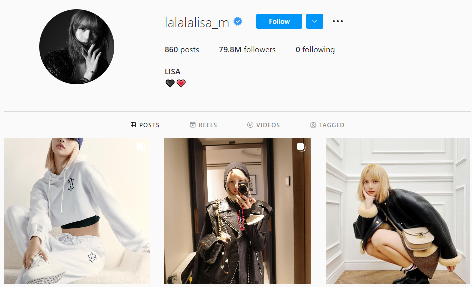 Influenceur de Lalisa Manoban