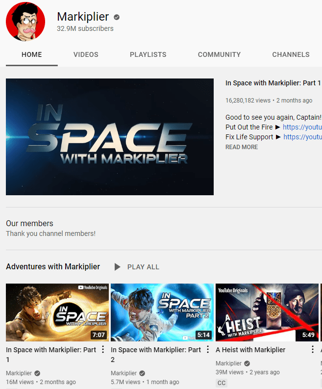 Mark Fischbach Créateur de contenu de jeu populaire