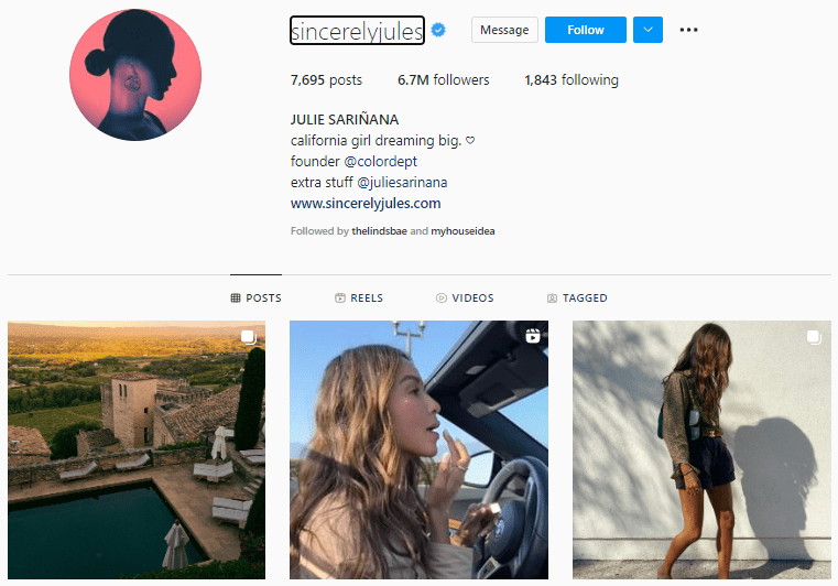 Julie Sarinana Blogger