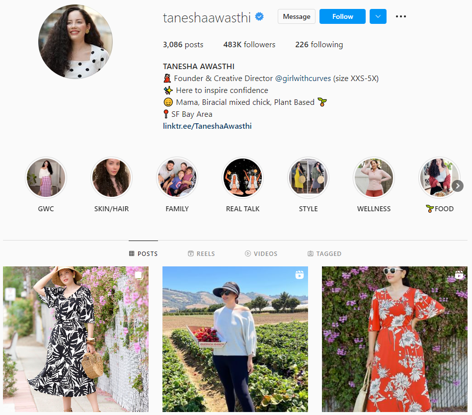 Tanesha Awasti Blogger de la mode