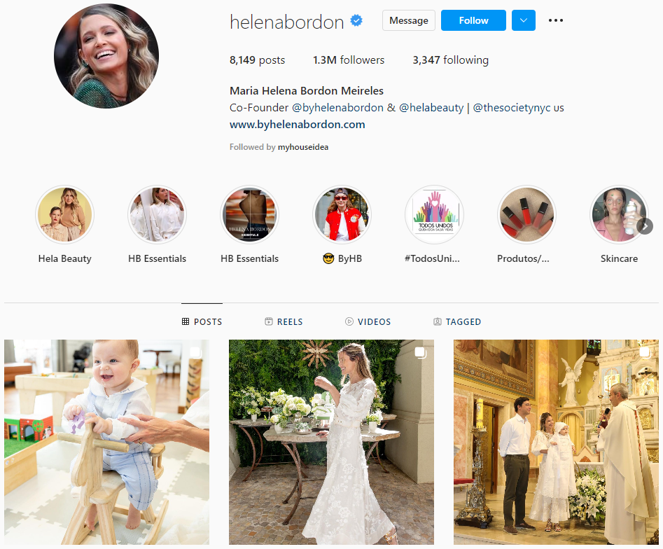 Modèle Helena Bordon et créatrice de mode