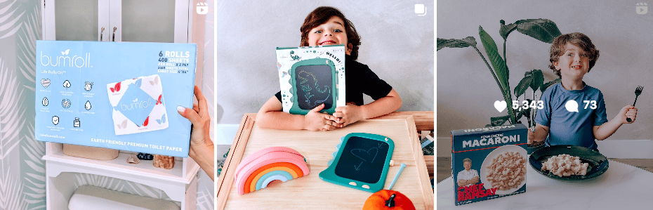 Susie Bachar fait la promotion des produits pour enfants sur Instagram