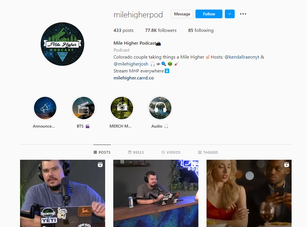 Les principaux influenceurs du podcast