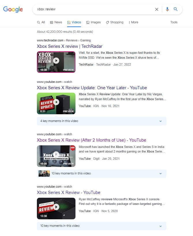 Recherche d'influenceurs YouTube