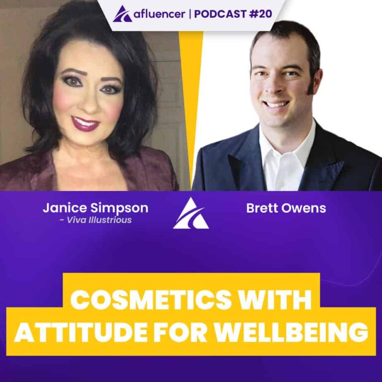 Épisode 20 du podcast - Cosmetics with attitude for bon -estar | Janice Simpson - Viva illustre