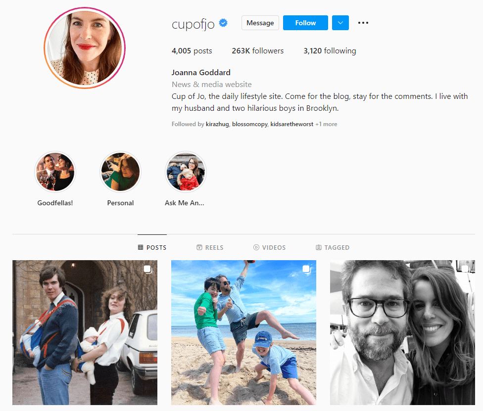 Joanna Goddard Top Mommy Influenceur