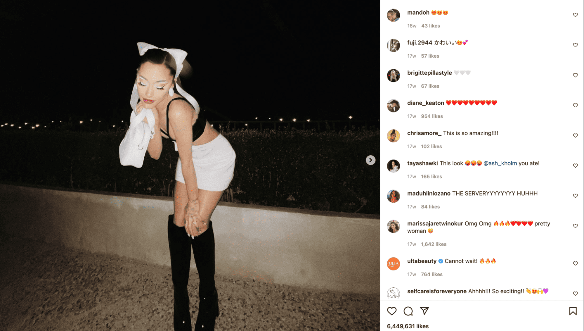 Influenceur musical Ariana Grande