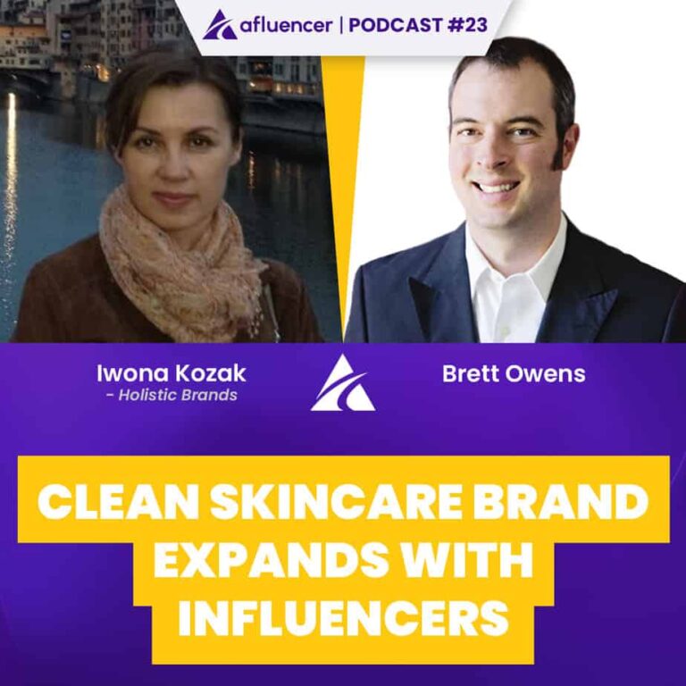 Podcast Episode 23 - La marque Clean Skincare se développe avec des influenceurs | Iwona Kozak - marques holistiques