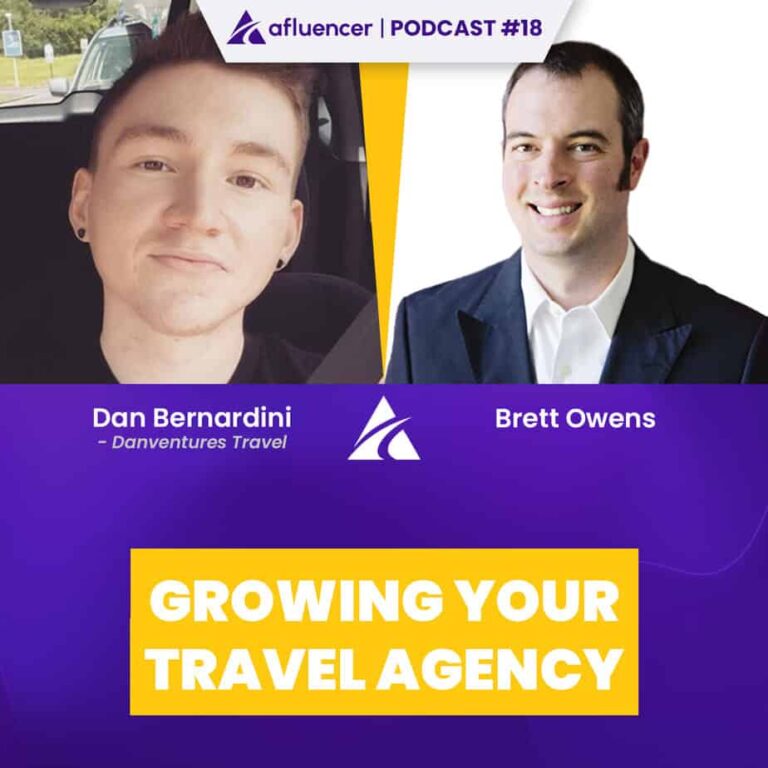 Podcast de l'épisode n ° 18 - Croissance de votre agence de voyage | Dan Bernardini - Danventures Travel