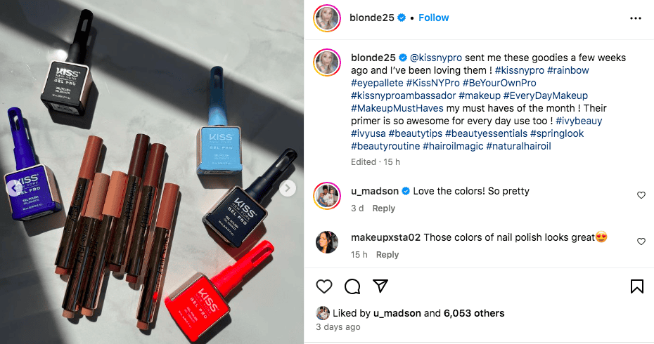 17 maquilleurs très attrayants + influenceurs Jennifer Somkovic collabore avec Kiss New York Makeup Company | Article parrainé par Instagram