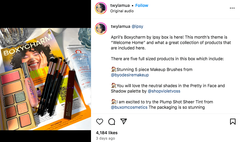 17 maquilleurs très attrayants + influenceurs Asha B partage le contenu de votre boîte d'abonnement BoxyCharm | Influenceurs de maquillage