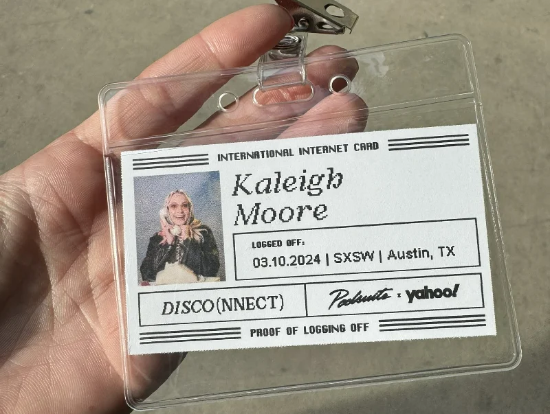 Carte de nom du club Internet international | Marketing d'influenceurs SXSW